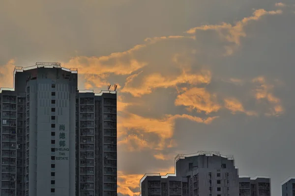 Março 2021 Pôr Sol Casa Pública Tko — Fotografia de Stock