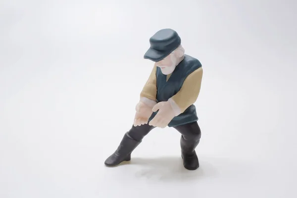 Mini Farmer Figure Pull Posturef — Photo