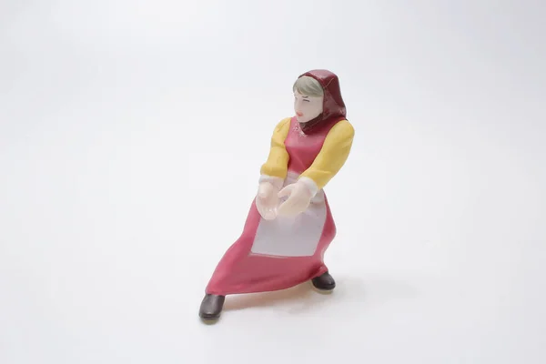Mini Farmer Figure Pull Posturef — Stock Fotó