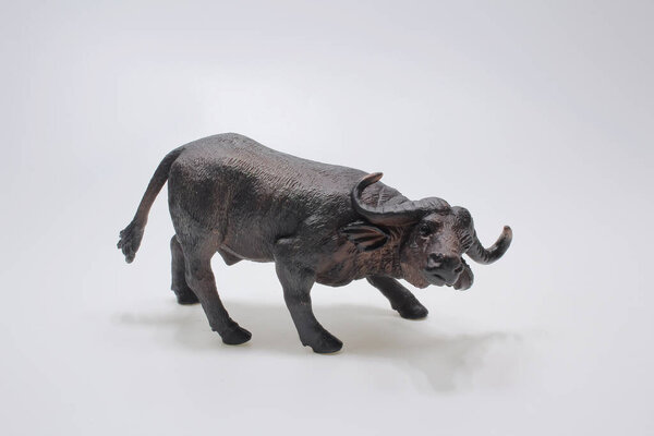 the scale of Bull figure made from plastic