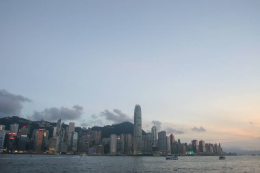 14 July 2005, the nightfall at Victoria Harbour, hong kong