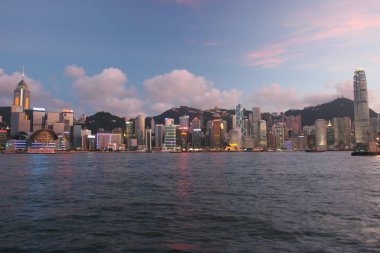 14 July 2005, the nightfall at Victoria Harbour, hong kong