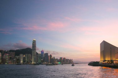 14 July 2005 the hk Cultural Centre and Victoria Harbour, hong kong