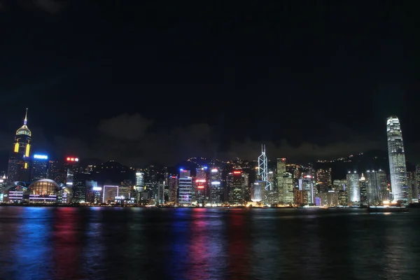 Июля 2005 Вид Ночной Гонконгский Горизонт Цим Цуи — стоковое фото