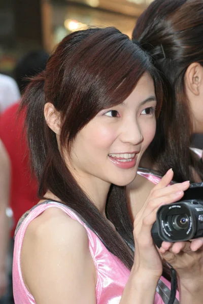 Junho 2005 Participantes Vestido Promotor Sai Yeung Choi Street Mong — Fotografia de Stock