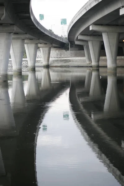 Nov 2005 Cavalcavia Yuen Long Highway — Foto Stock