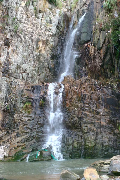 Steep Cliff Waterfall Waterfall Bay Park Hong Kong China — Stock Photo, Image