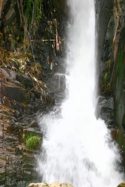 Acantilado Empinado Una Cascada Parque Bahía Cascada Hong Kong China — Foto de Stock