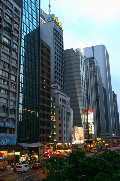 Juli 2005 Het Spitsuur Het Centrum Hong Kong — Stockfoto