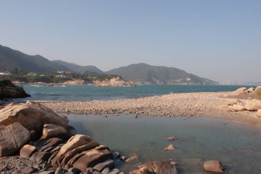Deniz ve dağ manzarası, Shek O, Hong Kong