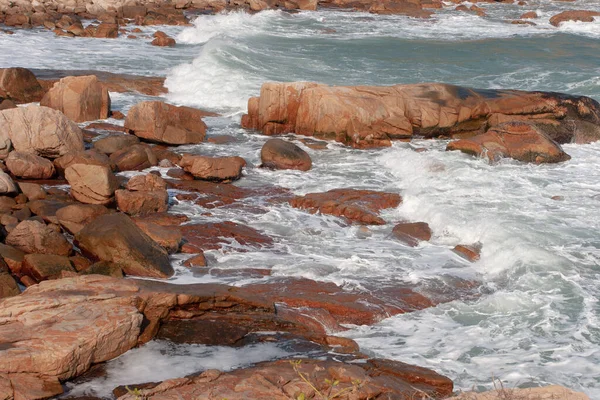 Blick Auf Meer Und Berge Shek Hongkong — Stockfoto