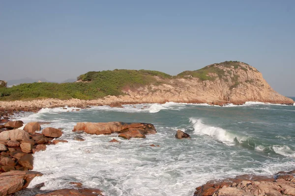 Blick Auf Meer Und Berge Shek Hongkong — Stockfoto