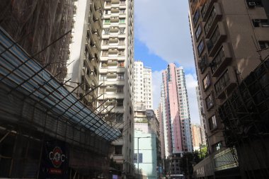 14 Mayıs 2021 Bonham Yolu, Hong Kong sokak manzarası.