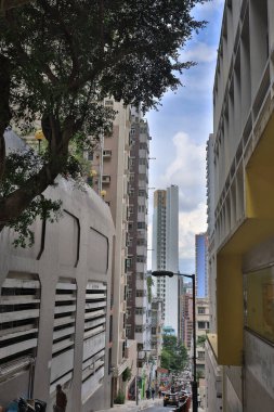 14 Mayıs 2021 Sheung Wan 'ın orta seviyesi, merkez, hk