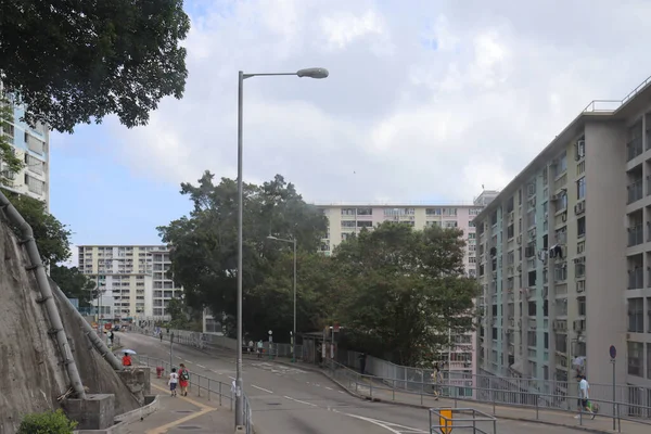 Mayo 2021 Hong Kong Wah Estate Una Urbanización Pública — Foto de Stock