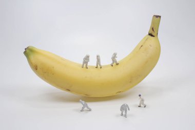 Mini figürün eğlencesi Muzu kontrol et