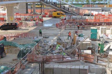 15 Mayıs 2021 'de Sergi Merkezi inşaatı devam ediyor.