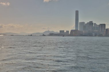 15 Mayıs 2021 Wan Chai Gezinti güvertesinden kowloon görüntüsü