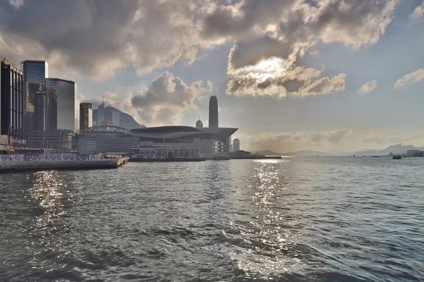 Mayıs 2021 Victoria Limanı Kongre Merkezi Hong Kong Çin — Stok fotoğraf