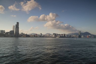 15 Mayıs 2021 Wan Chai Gezinti güvertesinden kowloon görüntüsü