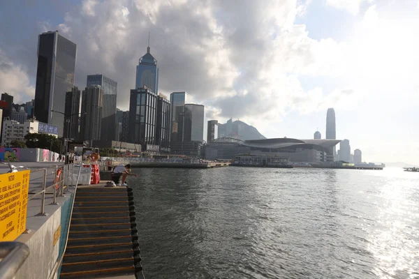 May 2021 Wan Chai Temporary Promenade Hong Kong — ストック写真