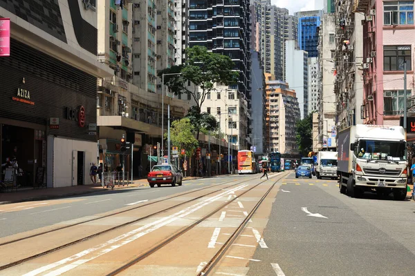 Mei 2021 Gezicht Straatbeeld Central Western District — Stockfoto