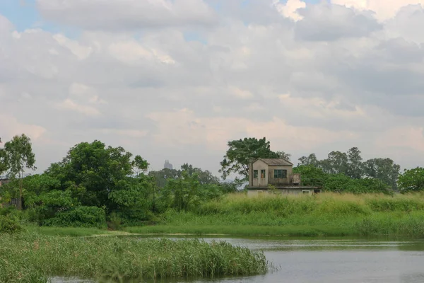 Uma Paisagem Wetland Nam Sang Wai Hong Kong — Fotografia de Stock