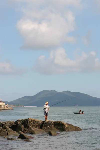 Sept 2005 Stone Beach Lei Yue Mun Coast — Stock Photo, Image