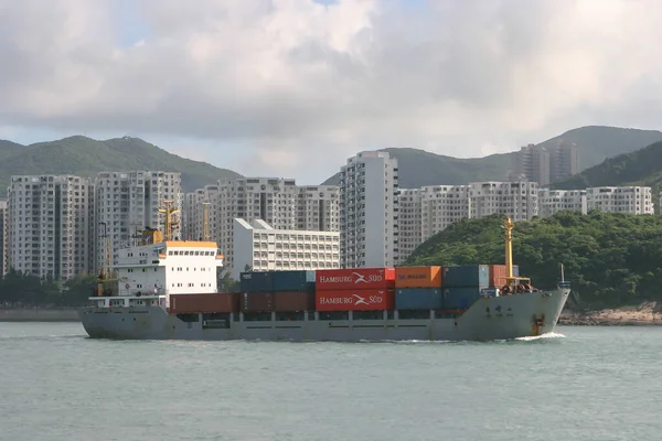 Setembro 2005 Loja Carga Canal Lei Yue Mun — Fotografia de Stock