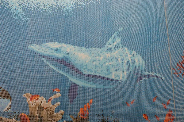 Σεπ 2005 Ταπετσαρία Του Ωκεανού Κάνει Από Mosaic — Φωτογραφία Αρχείου