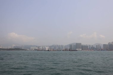 16 Mart 2021, Tsing Yi, Hong Kong kıyıları.