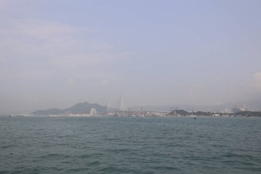 16 Mart 2021, Tsing Yi, Hong Kong kıyıları.