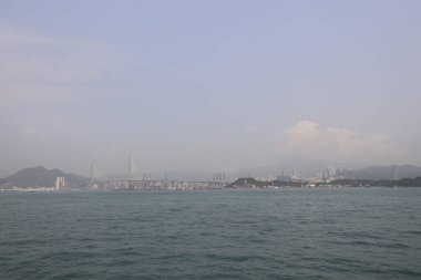 16 Mart 2021, Tsing Yi, Hong Kong kıyıları.