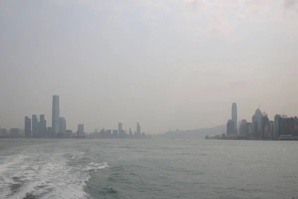 Marzo 2021 Victoria Harbor Della Città Hong Kong — Foto Stock