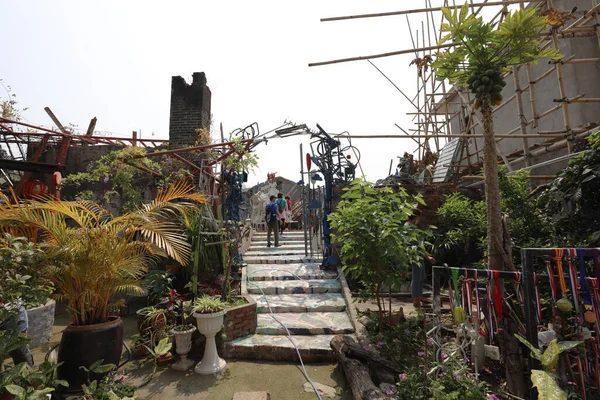Marca 2021 Sekretny Ogród Dawne Miejsce Fabryki Skór Peng Chau — Zdjęcie stockowe