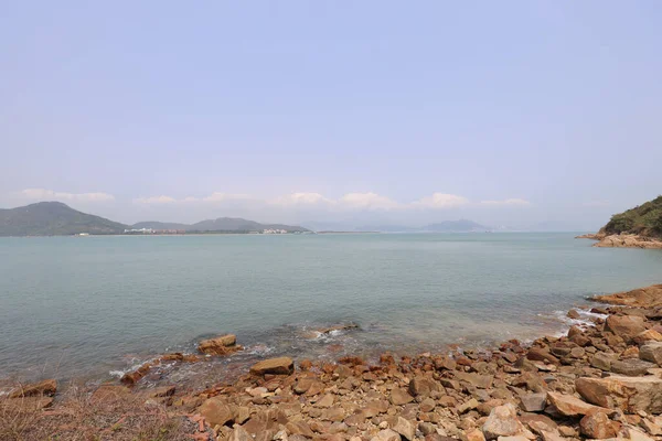 März 2021 Die Küste Von North Peng Chau — Stockfoto