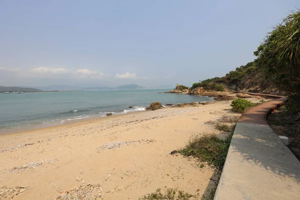 März 2021 Der Strand Nördlich Von Peng Chau — Stockfoto