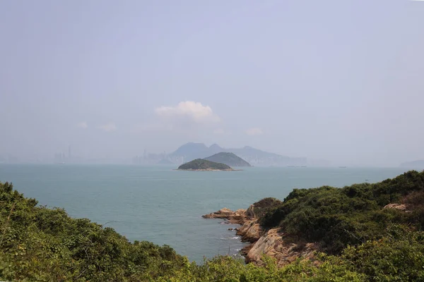 Mars 2021 Old Fishermans Rock View Island Hong Kong – stockfoto