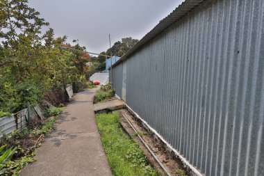 16 Mart 2021 Peng Chau, Hong Kong 'daki köy evinde.