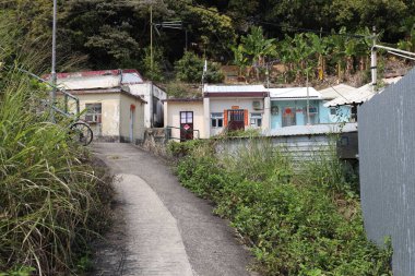 16 Mart 2021 Peng Chau, Hong Kong 'daki köy evinde.