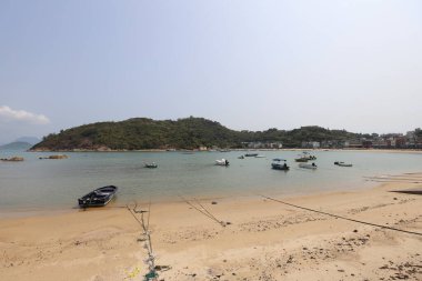 16 Mart 2021 Tung Wan Peng Chau, Hong Kong 'da Sakin Bir Ada