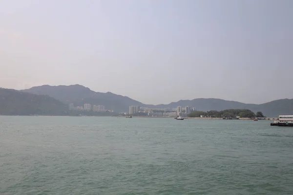 Marzo 2021 Isla Peng Chau Hong Kong Vista Ferry —  Fotos de Stock