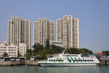 16 Mart 2021 Discovery Bay Kai To Rıhtımı, Hong Kong manzarası