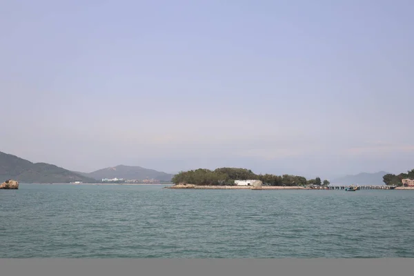 Março 2021 Ilha Peng Chau Hong Kong Vista Ferry — Fotografia de Stock