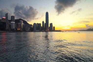 26 Mayıs 2021, Hong Kong şehir merkezindeki Sunset.