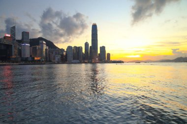 26 Mayıs 2021, Hong Kong şehir merkezindeki Sunset.