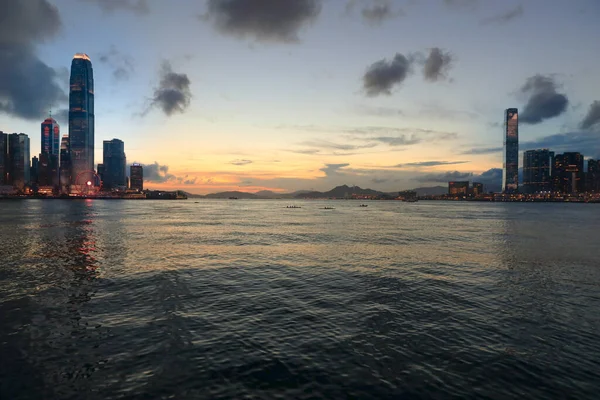 Мая 2021 Года Гавань Виктория Острове Гонконг Китае Пейзаж Города — стоковое фото
