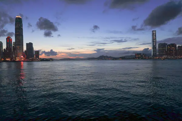 Mayıs 2021 Çin Deki Hong Kong Adasında Victoria Limanı Peyzaj — Stok fotoğraf