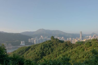 Tsuen Wan Batı, Tsing Yi Doğa Yolu manzaralı.
