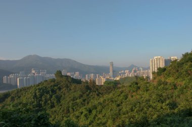 Tsuen Wan Batı, Tsing Yi Doğa Yolu manzaralı.
